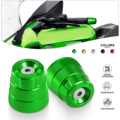 Empuñaduras de manillar para Kawasaki ER6N ER6F ER4N ER4F VULCAN S mango final tapones tapa Foto 1 de 4