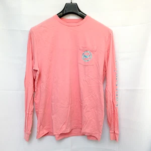 Vineyard Vines Long Sleeve T-Shirt Men's L Pink Cotton Lightweight - Picture 1 of 9