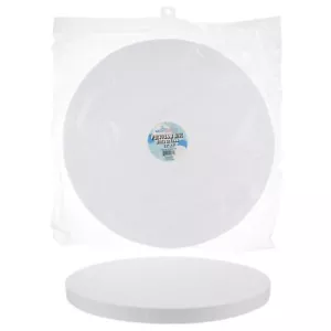 Mega Crafts 6 Pcs White Poly Craft Foam 16" Inch Disc Polystyrene Discs, Arts  - Picture 1 of 1