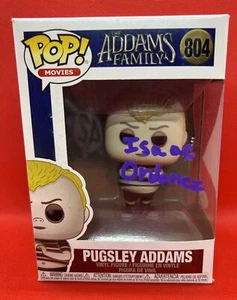 Isaac Ordonez Signed Pugsley Funko Pop Wednesday Addams Family #804 ACOA - Picture 1 of 4
