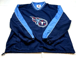 Tennessee Titans Jersey Lined NFL Men XXL Pullover Big Embroidered Logo Football - Picture 1 of 18