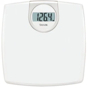 Digital 1.2-Inch LCD Bathroom Scale, 330 Lb Capacity, White - Picture 1 of 9
