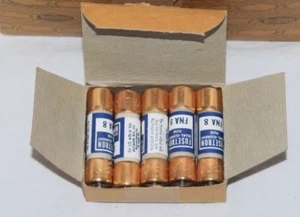10 fusibles de doble elemento tipo enano Fusetron FNA 8 - Imagen 1 de 3