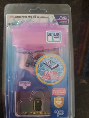 AquaVault  Waterproof Floating Phone Case - Pink - One Size Universal Fit-AV203 - Image 1 of 3