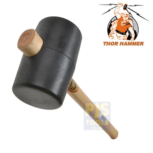 Thor 957 black rubber mallet 1200g 90mm soft face THO957 - Picture 1 of 3