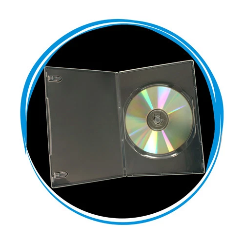 5 cajas de almacenamiento transparentes transparentes de 7 mm delgadas individuales CD DVD películas al por mayor Foto 1 de 1