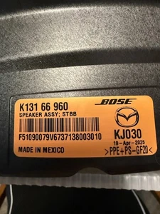 Genuine Mazda Speaker K131-66-960 2016-2025 CX 50 CX 9 REAR TRUNK SUBWOOFER OEM - Picture 1 of 6
