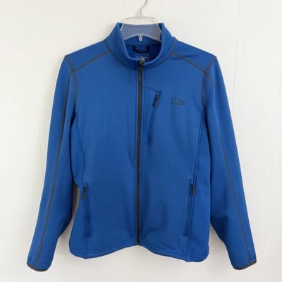 LL BEAN Mens Fleece JACKET XL Reg 293889 Blue Full Zip Outdoor Soft Shell Gorp - Image 1 of 4
