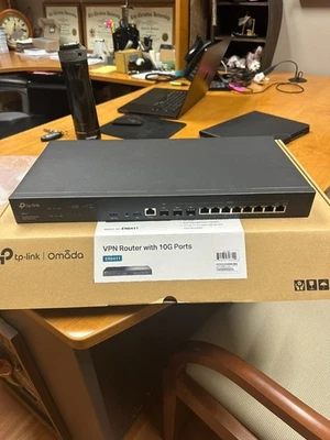 TP Link Omada VPN Router with 10G Ports ER8411 - Image 1 of 4