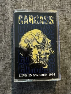 CARCASS Live In Sweden 1994 Cassette Tape Grindcore Napalm Death Godflesh - Picture 1 of 2