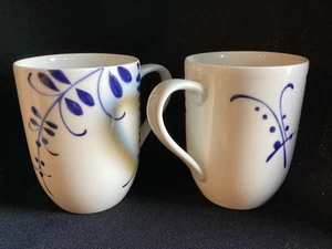 2 tazas de café Villeroy & Boch 1748 azul y blanco - Imagen 1 de 5