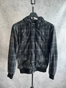 Vintage Diesel Jeans Damen Karo Jacke Kapuze Full Zip Freizeit 2000er - Bild 1 von 24