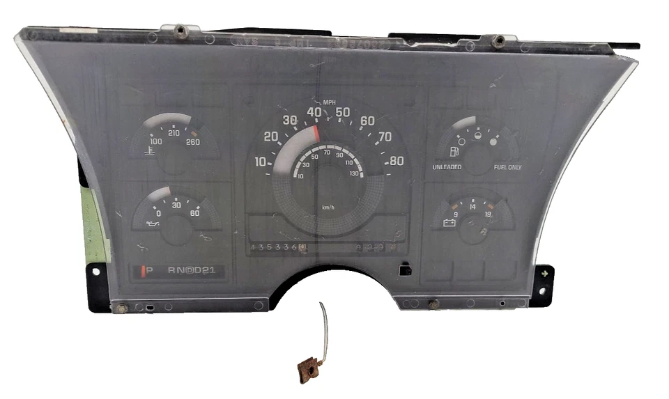 1988-1991 Chevrolet Chevy C/K 1500 2500 3500 Gas Instrument Cluster Speedo 435k - Image 1 of 4