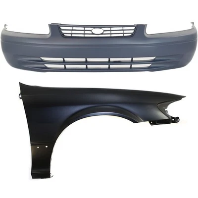 Комплект крышек бампера для 97–99 Toyota Camry крышка переднего бампера и крыло 2 шт. - Изображение 1 из 4