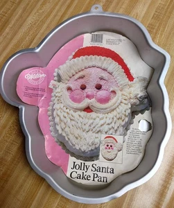 1987 NOS WILTON VINTAGE JOLLY SANTA CAKE PAN NR CHRISTMAS - Bild 1 von 5