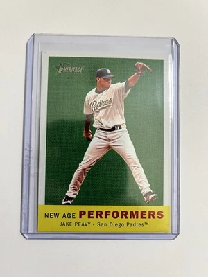Topps Heritage New Age Performers 2008 Jake Peavy Foto 1 de 2