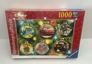 Disney Pixar Christmas Puzzle 1000 pc Ravensburger Cars Nemo Toy Story Ornaments - Picture 1 of 11