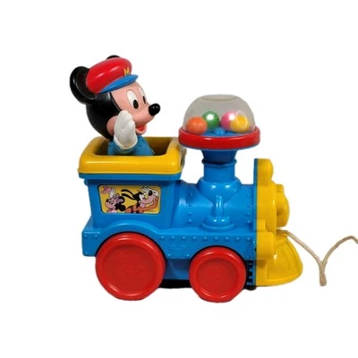 Винтажная игрушка для малышей Disney Mickey Mouse & Friends Pull Train - Изображение 1 из 4