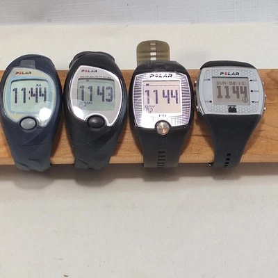 Lote de relojes monitor de ritmo cardíaco Polar FT1 FT4 FS1 FS2 - 4 funcionando - envío rápido Foto 1 de 4