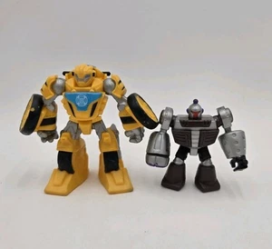Playskool Heroes Transformers Rescue Bots Bumblebee & Morbot 2.5" Figure - Picture 1 of 7