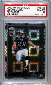 2009 Topps Chrome Lesean McCoy #TC180 Refractor PSA 10 - Picture 1 of 2