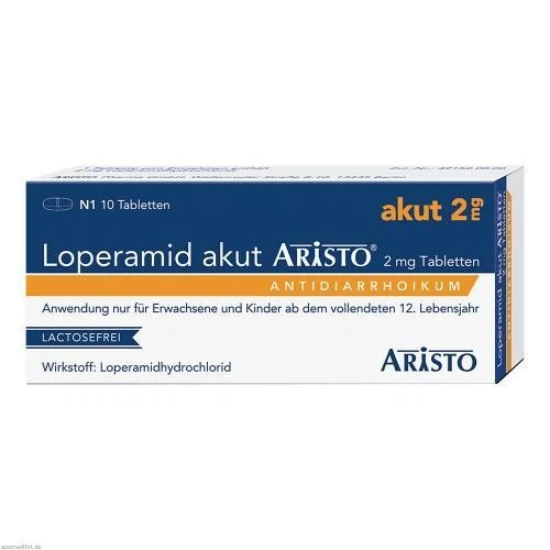 LOPERAMID akut Aristo 2mg - 10 Tabletten Mittel gegen Durchfall PZN 7756497 - Bild 1 von 1