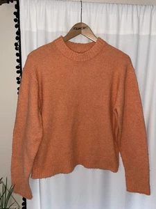 SUÉTER NARANJA AMERICAN EAGLE MUJER XS MANGA LARGA SUAVE SUÉTER TOP CAMISA - Imagen 1 de 4