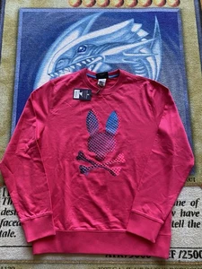 Neu mit Etikett Psycho Bunny Gr. XL Hindes Logo hell fuchsia Sweatshirt B9S414T1FT-FF22 - Bild 1 von 8
