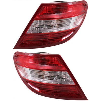 Par de lanternas traseiras Mercedes-Benz C230 2008 2009 | DOT - Imagem 1 de 4