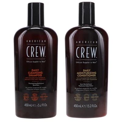 Champú limpiador diario American Crew 15,2 oz y acondicionador hidratante diario Foto 1 de 4