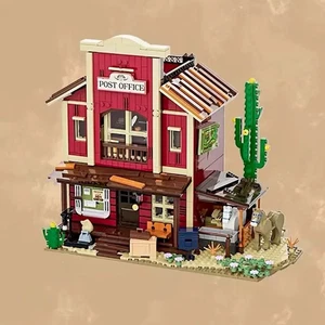 MOC Old West Post Office building block 1692 pcs birthday Xmas gift - Picture 1 of 6
