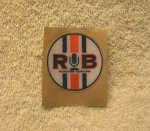 RARE AUBURN TIGERS Football Helmet Decal - ROD BRAMBLETT memorial decal Cover
