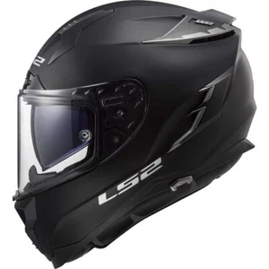 LS2 Motorcycle Helmet Challenger F Matt Black Medium LIght Smoke Visor FF327 - Bild 1 von 10