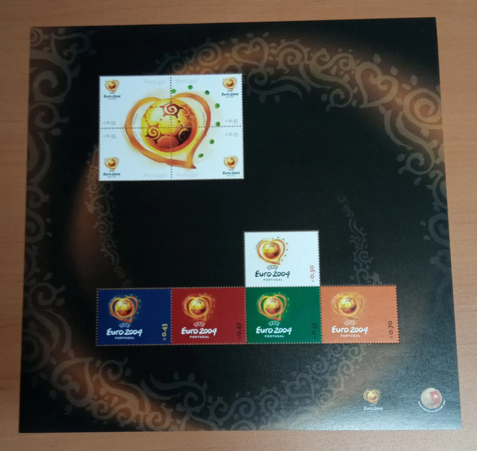 Portugal 2003 Block #269 UEFA EURO 2004 - SPECIAL SHEET, SPORTS, MNH FVF - Image 1 of 1