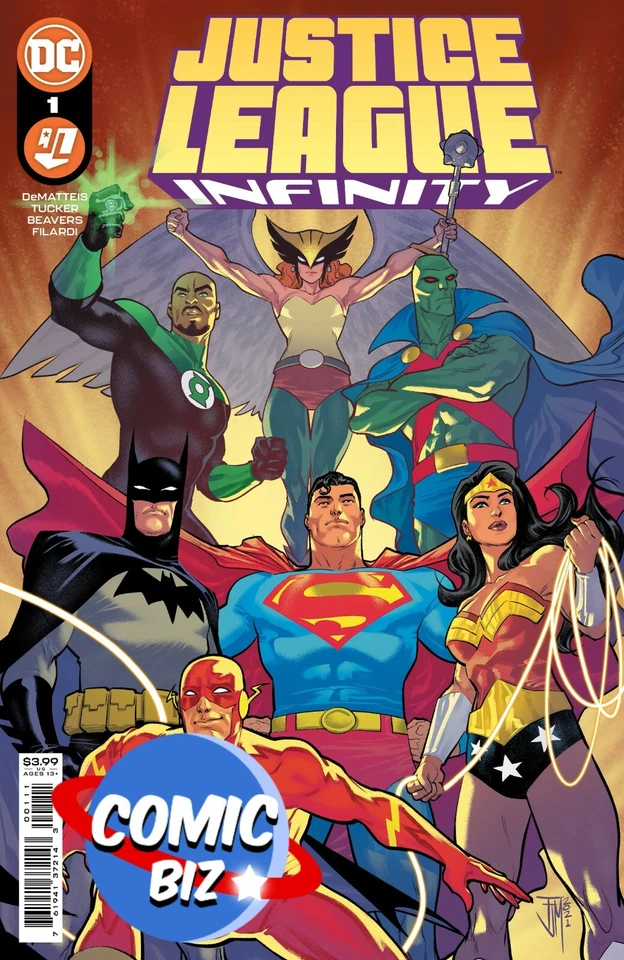 JUSTICE LEAGUE INFINITY #1 (2021) 1ST PRINTING BAGGED & BOARDED MANAPUL MAIN
