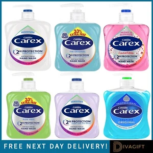 CUSSONS CAREX HAND WASH MOISTURE SOAP LIQUID ALOE VERA SENSITIVE ORIGINAL NEW - Picture 1 of 25