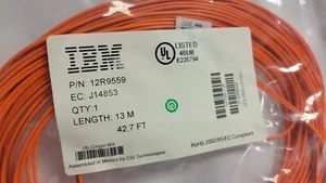Genuine IBM 12R9559 13M 42.7' LC/LC Fiber MM Optic Channel Cable - EC: J14853 - Picture 1 of 4