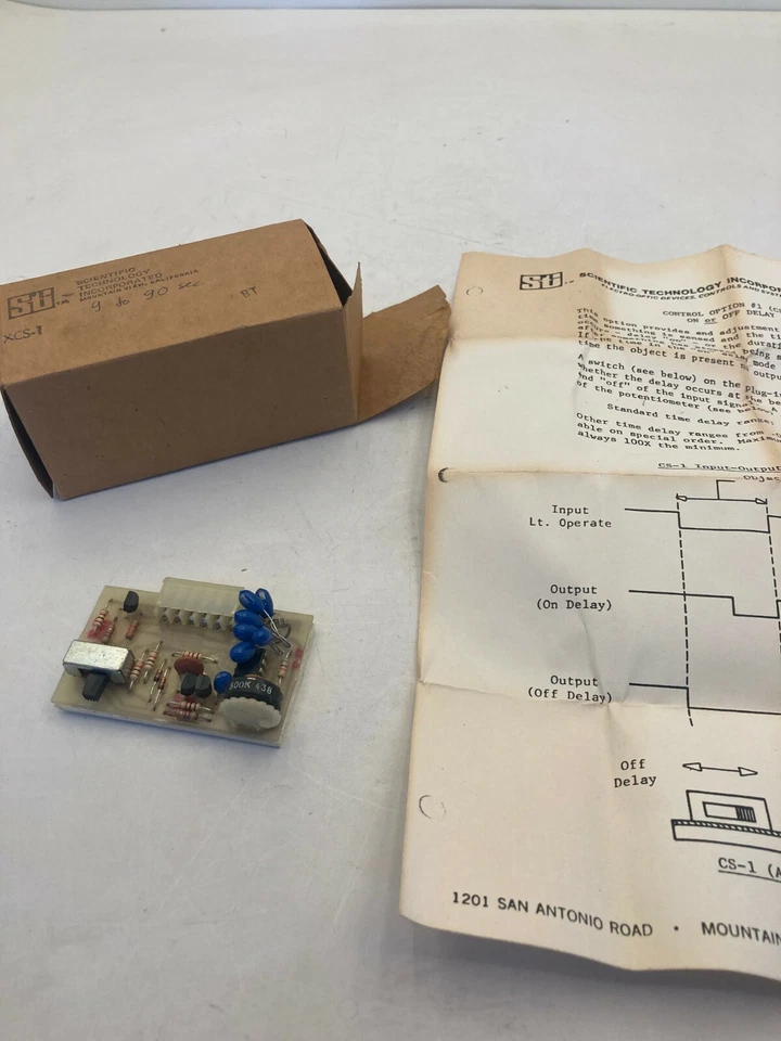 STI XCS-1 CONTROL OPTION #1 ON OR OFF DELAY NIB - Image 1 of 4