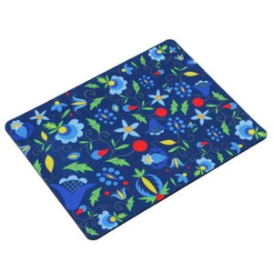 Folk-Inspired Blue Mouse Pad for Computer Polish FOlk Kashubian Flowers - Picture 1 of 1