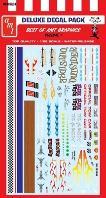 1:25 AMT *BEST OF AMT GRAPHICS* Volume 1 Deluxe Decal Pack *BRAND NEW* - Image 1 of 2