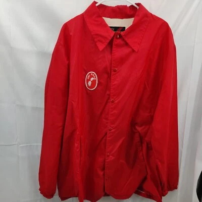 Chaqueta deportiva ligera vintage de los 80 Sears Outerwear roja esquí oso para hombre grande Foto 1 de 3