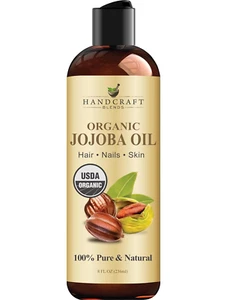 Handcraft USDA Organic Jojoba Oil 8 fl. oz – 100% Pure & Natural for Skin, Face - Picture 1 of 7