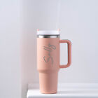 Personalised 40 oz Cup Straw Lid Insulated Steel Water Bottle (stanley style)