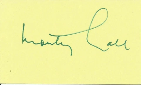 MONTY HALL Signed 3x5 INDEX CARD Authentic Autograph *LET'S MAKE A DEAL* Cover