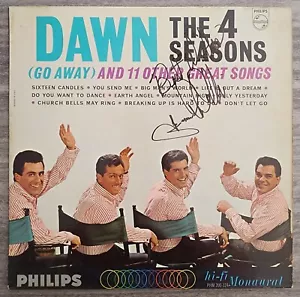 Frankie Valli signiert 4 Staffeln - Dawn Vinyl Schallplatte Sänger LEGEND RAD - Bild 1 von 1