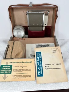 Polaroid Highlander Land Camera Model 80A with Leather Case & Accessories - Picture 1 of 12