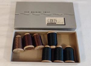 Rice's Silk Machine Twist Thread 7 New Spools - Picture 1 of 4