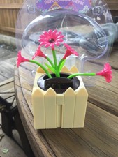 Solar Dancing Pink Daisies Yellow Fence Can Connect Nip *Buy 2 One Free!*
