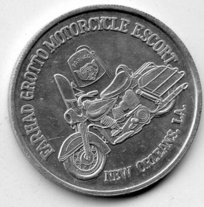 Motocicleta Mardi Gras Doubloon Farhad Grotto Escort N/D Aluminio - Imagen 1 de 2