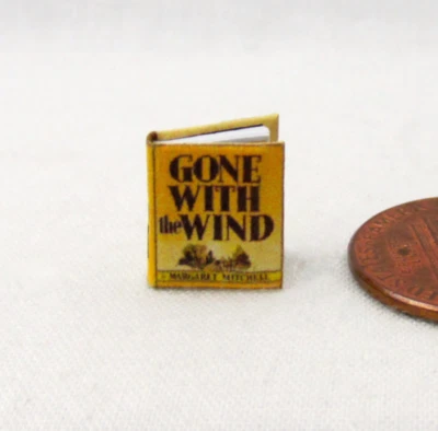 1:24 Scale GONE WITH THE WIND Miniature Book Dollhouse 1/2 Inch Scale - Image 1 of 4
